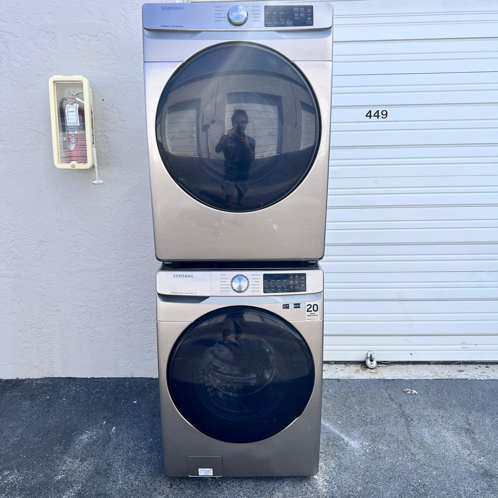 Samsung Washer and Dryer Front Load Set - Champagne Samsung Washer and Dryer Front Load Set - Champagne
